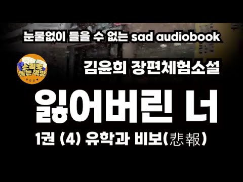 잃어버린 너 1권 4 유학과 비보 悲報 김윤희 장편체험소설 눈물없이 들을 수 없는 Sad Audiobook 일일오디오북 소리로듣는책방