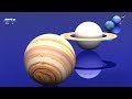 Exploring our solar system  space size comparison 3d  size of planets in universe