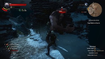 The Witcher 3 - Killing a Cyclops 9 lvl over you on Deathmarch