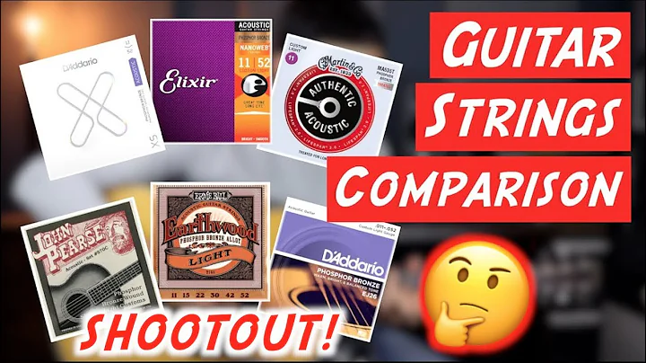 Acoustic Guitar Strings Comparison/Shoot...  | Eli...
