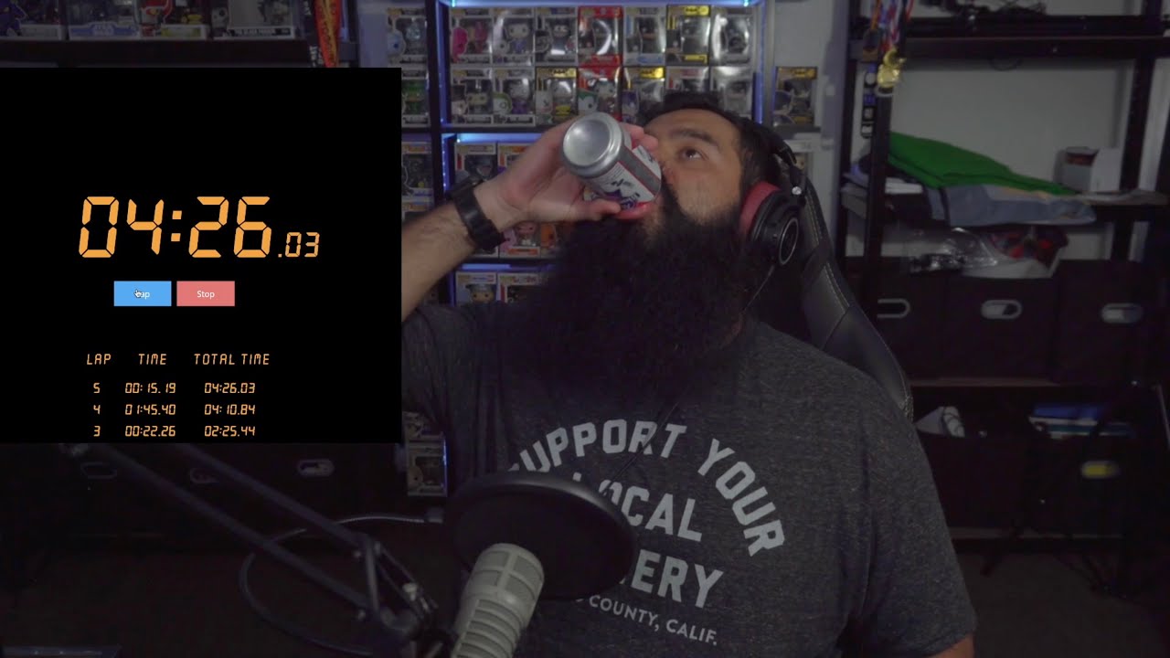 Beer Mile - Beer Chug - TRAINING! #pabstblueribbon - YouTube