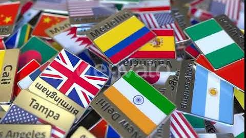 Magnet or Badge with Medellin Text and National Flag | Motion Graphics - Envato elements