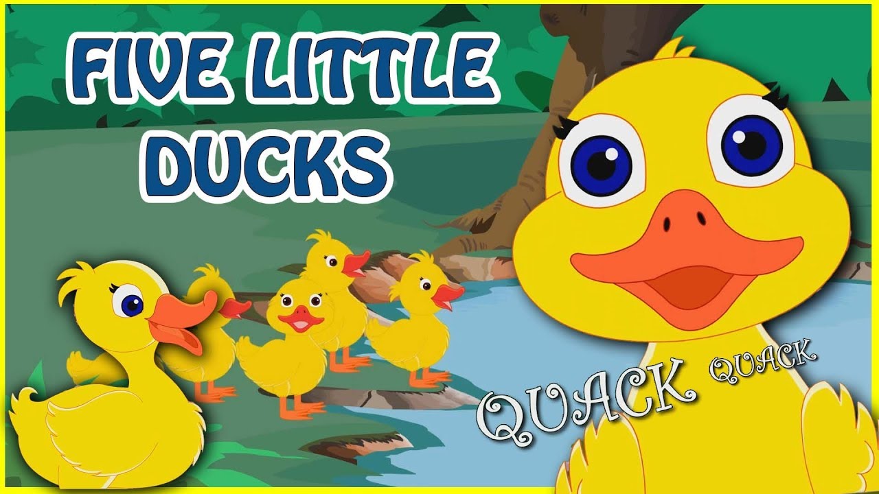Five Little Ducks | Nursery Rhymes For Kids | Cartoon Animation | Easy ...