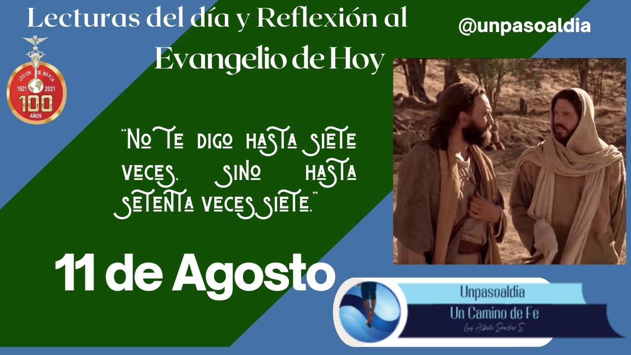 📖 Lecturas del día y Reflexión al Evangelio de Hoy ⛪ Jueves 11 de ...