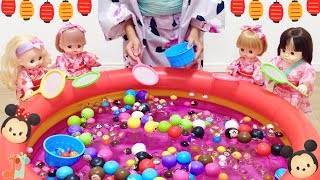 スーパーボールすくい ディズニー メルちゃん ぽぽちゃん お祭り / Disney  Bouncy Ball Scooping Mell-chan Doll screenshot 5