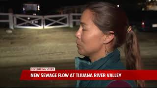 New Sewage Flow At Tijuana River Valley