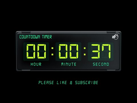 37 SECONDS TIMER - 1080p - COUNTDOWN TIMER