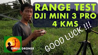 DJI Mini 3 Pro Signal Range Test | DJI RC Controller 4 Kilometers Away CE Model