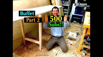 Diy: How to Build a Custom Buffet Server Table Cabinet Part 2