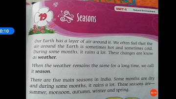 Class-2 EVS ch-19 Seasons