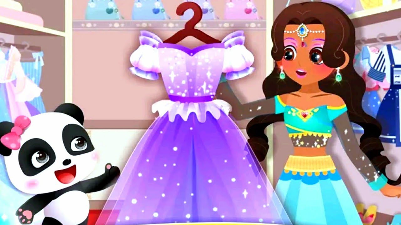 Little Panda Princess Makeup | Fun Spa Game, Dress Up, Color Hairstyles |  Babybus Gameplay video - YouTube