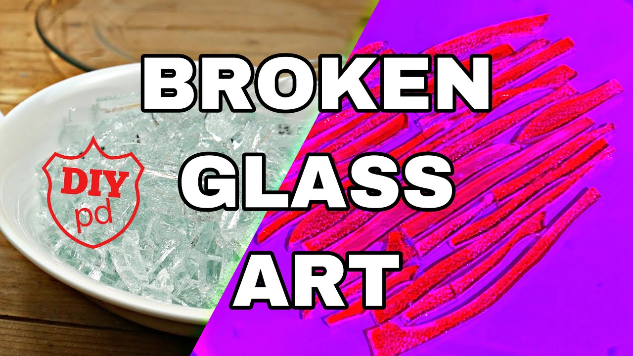 DIY CRUSHED GLASS MIRROR/ How to make Crushed Mirror Glass