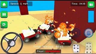 Blocky Demolition Derby - YouTube. Blocky Cars 2016|  Minecraft Style screenshot 2