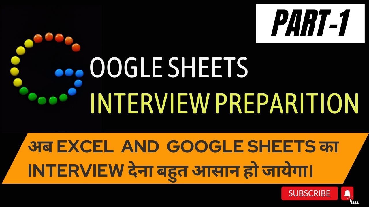 Master Google Sheets Interview Techniques in Hindi