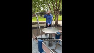 Wheelchair accessible merry go round