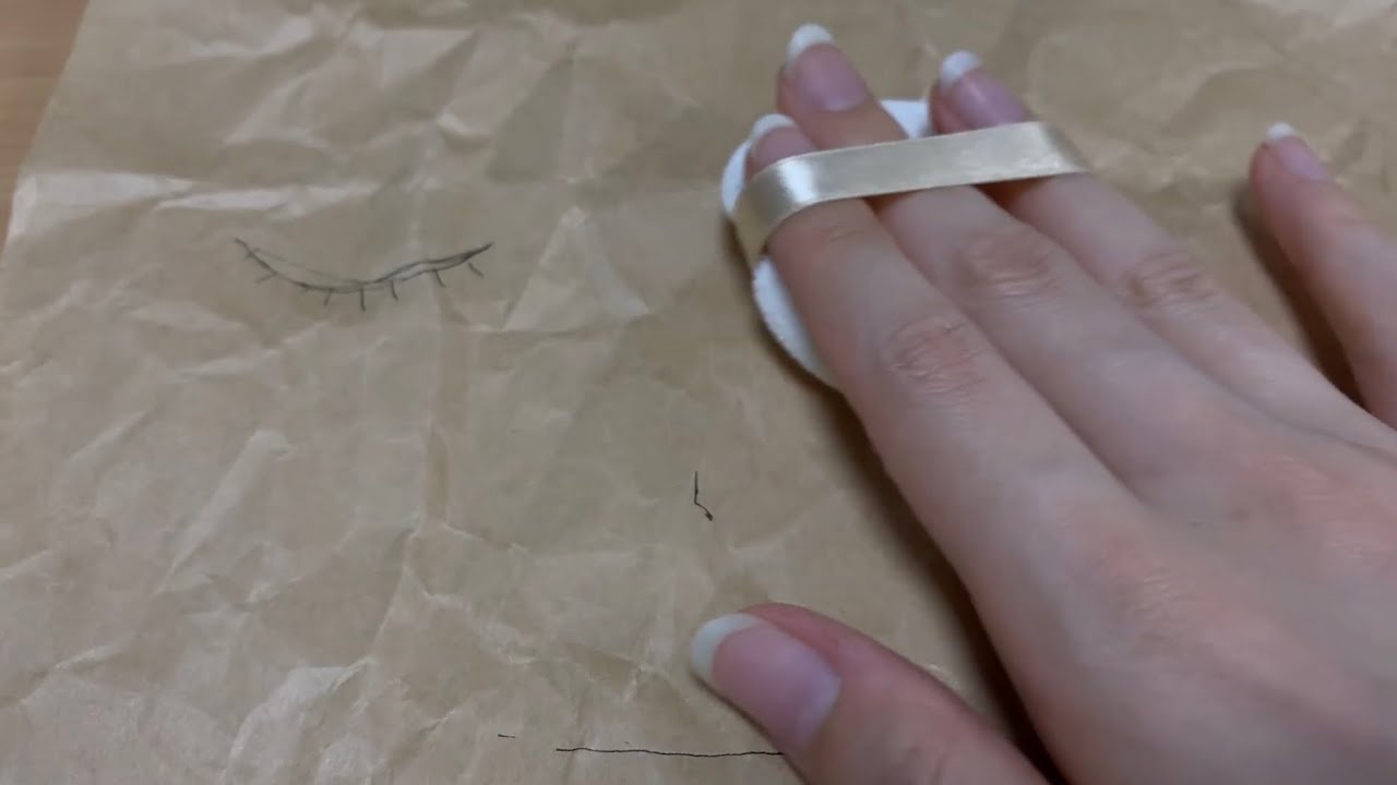 【音フェチ】紙にメイク！【にゃるら】