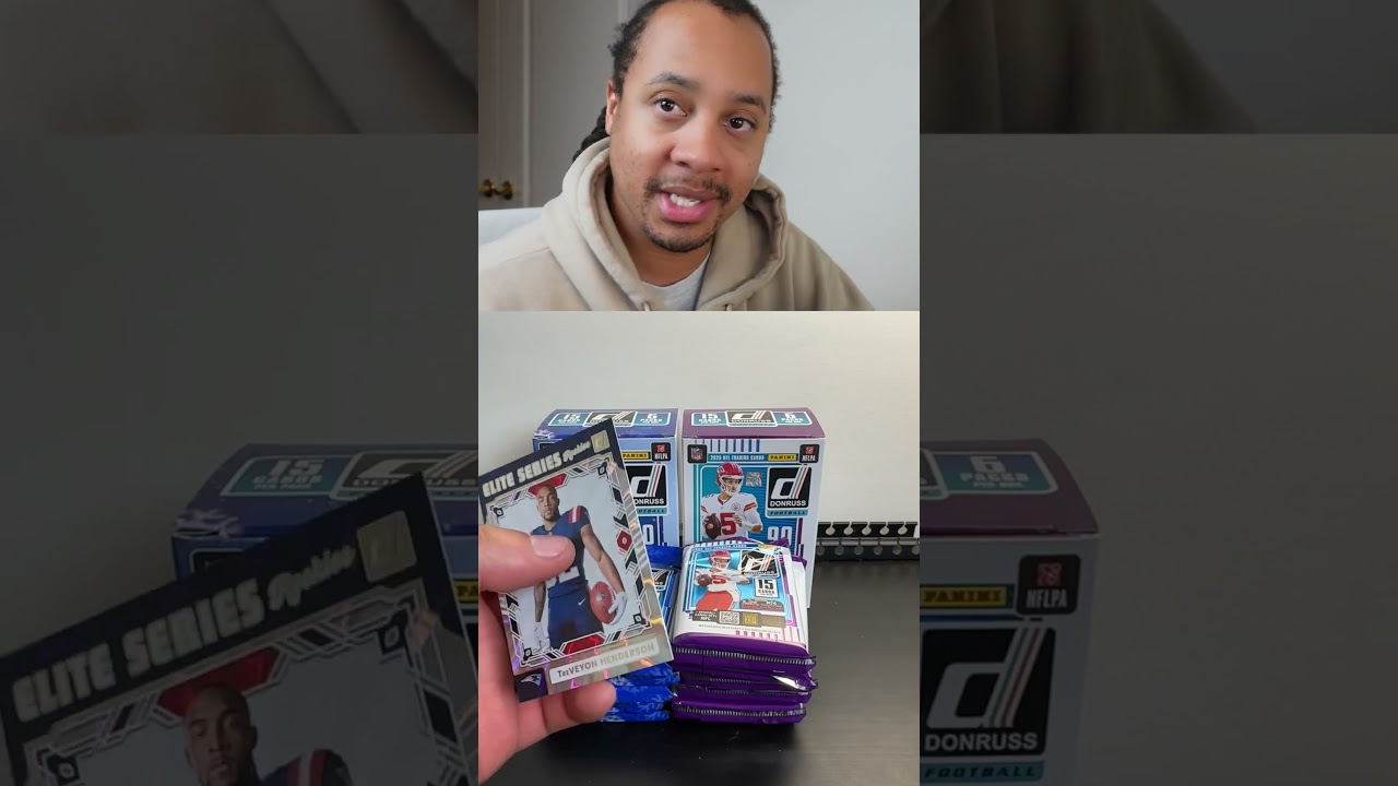 This 2025 Donruss Football Holiday Blaster Box Was Amazing!
