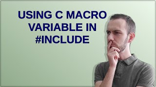 Using C macro variable in #include