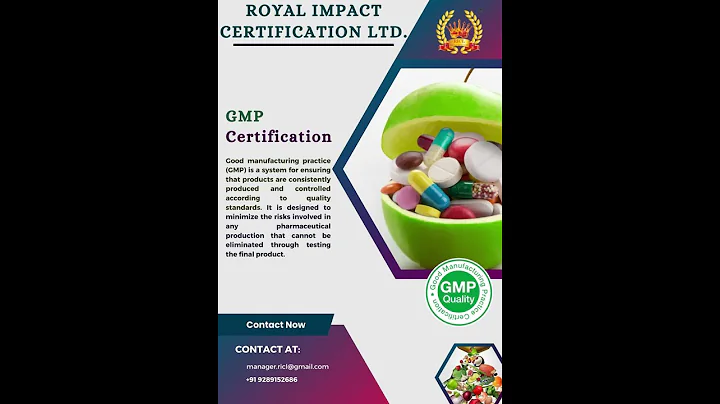 GMP Certification | Good manufacturing practice | #royalimpactcertificationltd | #shorts - DayDayNews