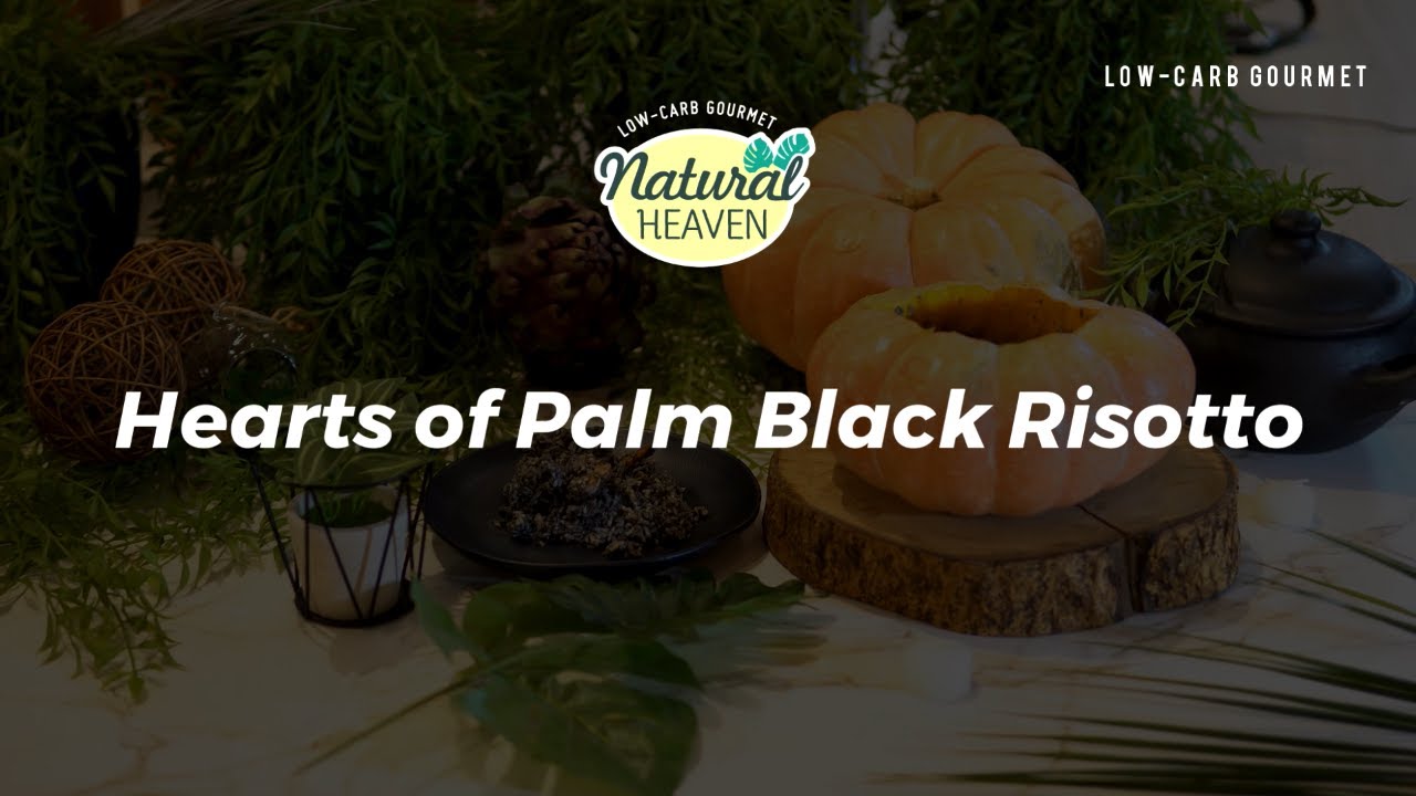 Halloween Lowcarb Recipe l Hearts of Palm Black Risotto YouTube