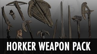 Skyrim Mod Spotlight: Ghosu Horker Weapon Pack