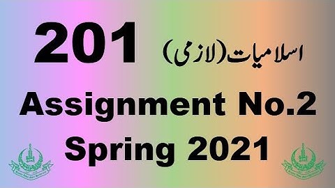 AIOU Code 201 Solved Assignment No.2 Spring 2021