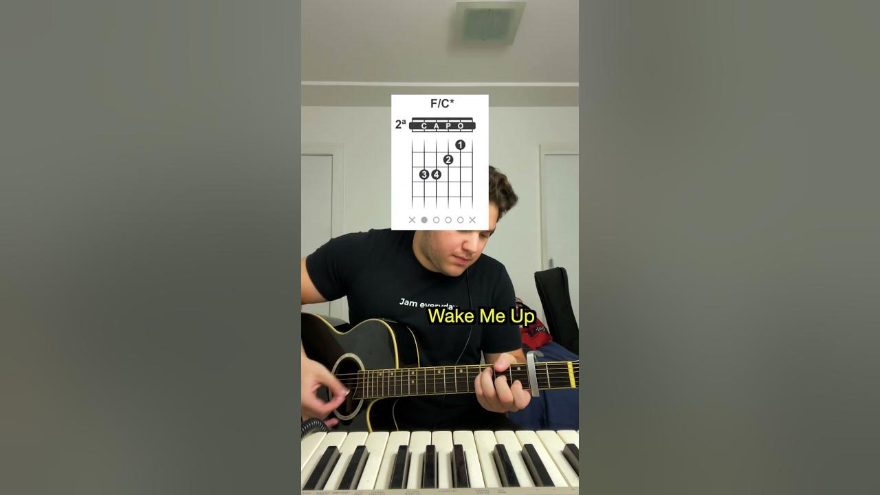 How To Play "Wake Me Up" by Avicii - Capo on 2nd - #guitar #guitarcover