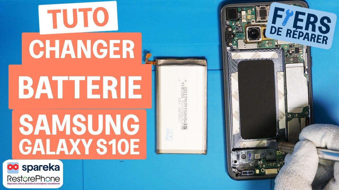 Comment changer la batterie d'un Samsung Galaxy S10E - YouTube