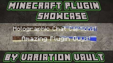 Minecraft Bukkit Plugin - Holographic Chat Captions - RPG chat!