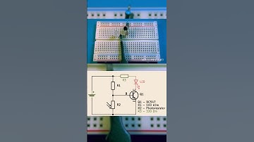 Darkness sensor circuit on #breadboard