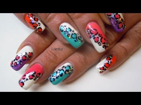 Colorful animal print - Rainbow leopard