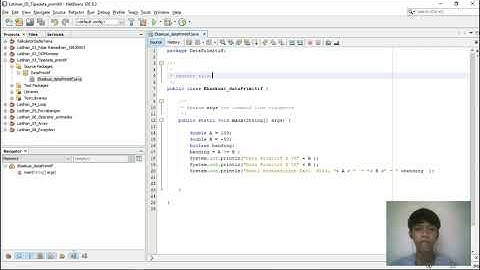 Pengujian Topik/Materi CH #3:OOP Tipe Data JAVA | Fajar Ramadhan(19630903)