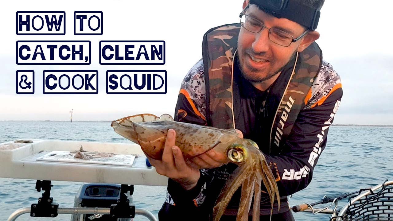 How to catch clean and cook squid with Fishing Mad