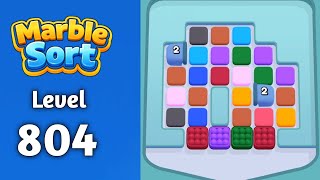 Marble sort Level 804 solution gameplay 