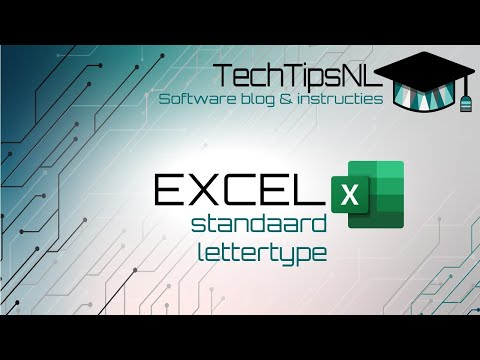 Excel - Standaard lettertype wijzigen