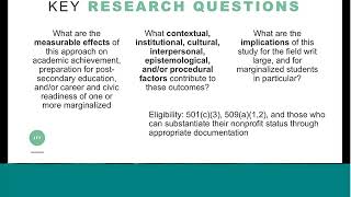 Student Centered Learning Research Collaborative Bidders Conference 20180426
