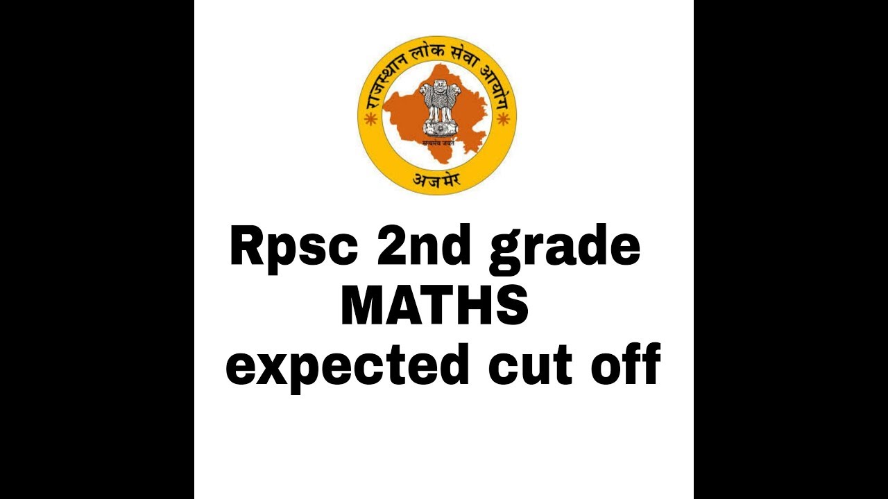 Rpsc 2nd grade maths expected cut off youtube