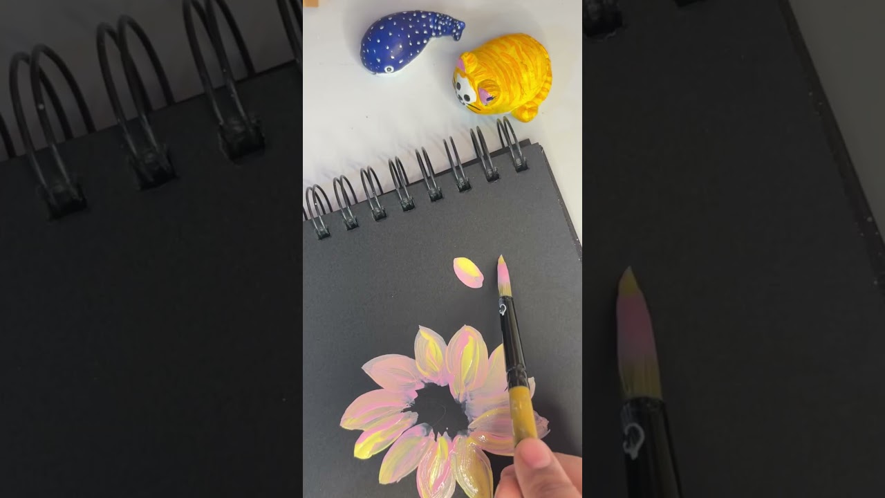 Back with blooms🌼 #acrylicpainting #artist #pastel #colour #art #paint #easy #flowers #artwork #yt