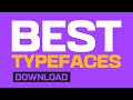 MY BEST TYPEFACES FOR GRAPHIC DESIGN!! (Must Have Typefaces)