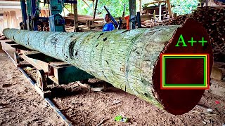 Penggergajian kayu kelapa super! Menampakan keindahan yang luar biasa bahan balok rumah cantik