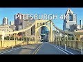 Driving Downtown - Pittsburgh 4K - USA