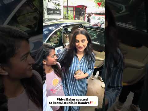 Vidya Balan spotted at krome studio in Bandra #VidyaBalan