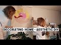 Home Vlog: Decorating My Home with Aesthetic DIYs *more painting* | Q2HAN