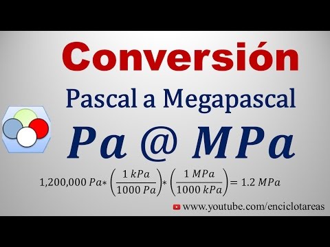 Vídeo: Como Converter Megapascals Em Pascals