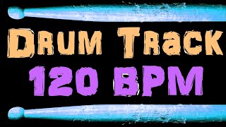 Video thumbnail of "Groove Rock Drum Beat 120 BPM Drum Track For Bass Guitar Backing Tracks"