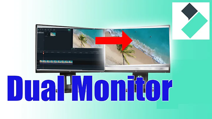 filmora dual monitor full screen mode