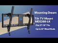 How to install mounting dream ul listed tilt tv wall mount md2268lk