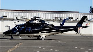 Agusta A109 Helicopter Crashed on 11062020 at Keck Hospital USC  Video of StartUp Takeoff N109EX