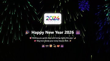 Happy New Year 2026 Fireworks Website 🎆HTML CSS JavaScript Celebration Project 🎉 #NewYear2026 🎇🥳