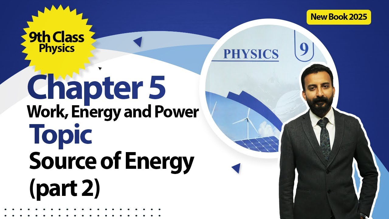 9th Class Physics Chapter 5 | Work, Energy and Power, Sources of Energy ...